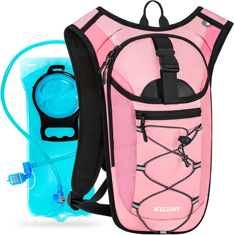 WELIDAY Hydration Backpack with 2L Water Bladder, Lightweight Hydro Pack for Cycling, Running, Hiking, Climbing - Image 1